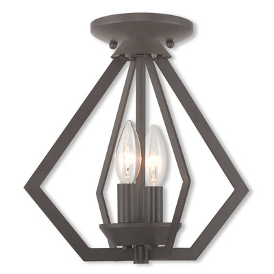 Luminaire suspendu géométrique 2 lumières Buckeys