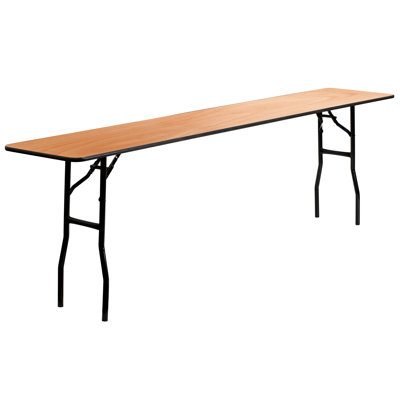 Wofford 8' Rectangular Wooden Folding Training and Event Table