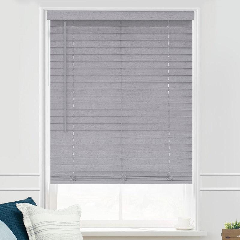 Room Darkening Horizontal/Venetian Blind, 18.5"W x 72"L, Light Gray