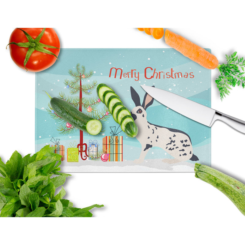 Planche à découper de noël en verre trempé en verre trempé caroline