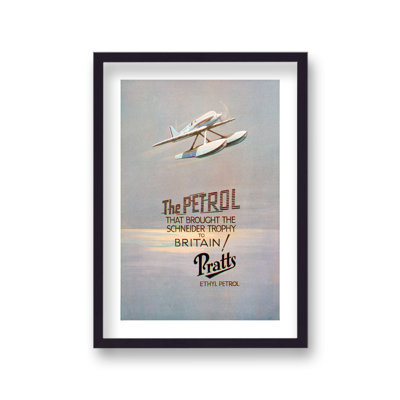 Vintage Pratts Ethyl Petrol by Vouvart - Single Picture Frame Print