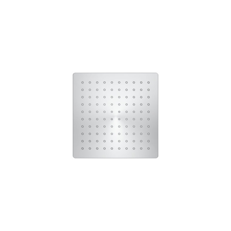 Honesty 8" Single-Function Wall or Ceiling-Mount Square Rainhead, Square Rain Showerhead 2.5 GPM, Polished Chrome