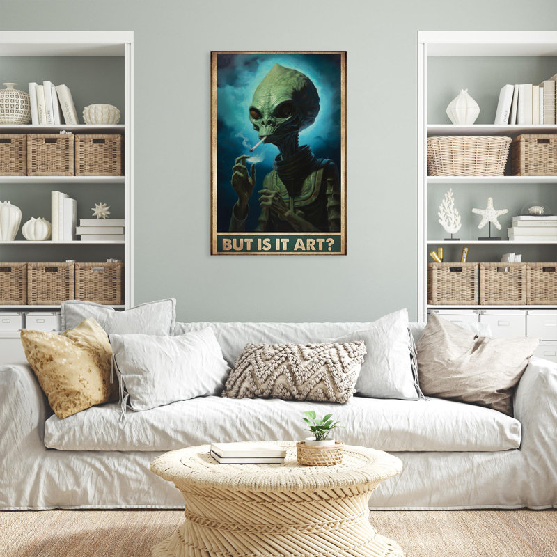 «Alien But Is It», impression sur toile, H 36 po x l 24 po x P 1,25 po