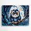 Faune, art mural bleu Loris-363108392