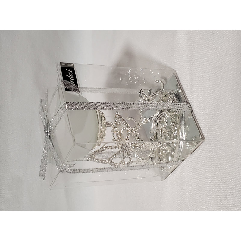 Photophore en verre 4 po H