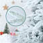 Arbre de décoration de Noël blanc hybride avec support, pré-éclairé, 6 tailles disponibles-2090947310-2090947312