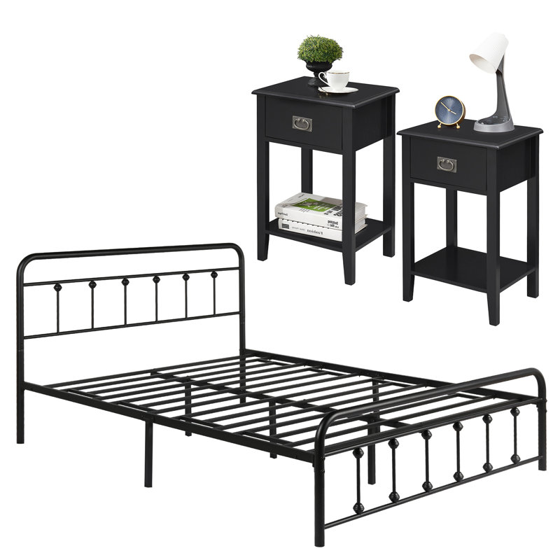 Plateforme en fer Miramontes, Noir, Grand