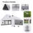 20' x 20' Heavy-Duty Party Tent, Outdoor Canopy & Waterproof Event Shelter with Removable Sidewalls-126556059