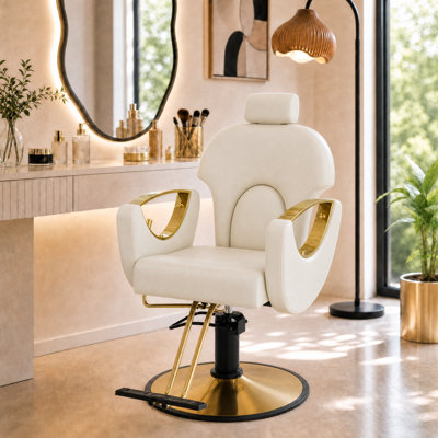 Fauteuil de coiffeur inclinable, chaises de salon hydrauliques à hauteur réglable, fauteuil de coiffeur pour salon de coiffure