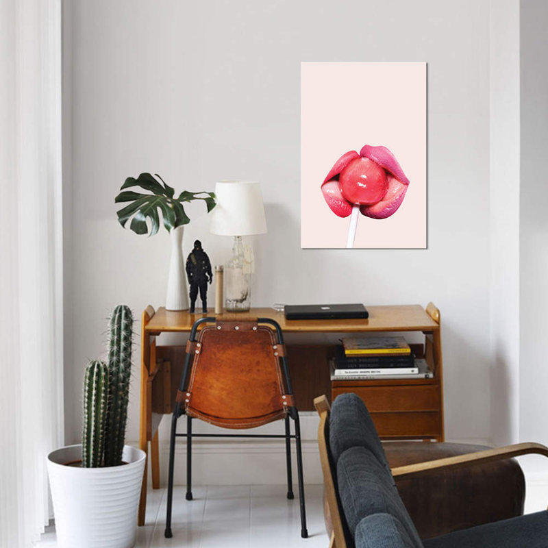 «Lollipop», impression sur toile, H 18 po x l 12 po x P 1,5 po, Toile tendue, Pas de tapis