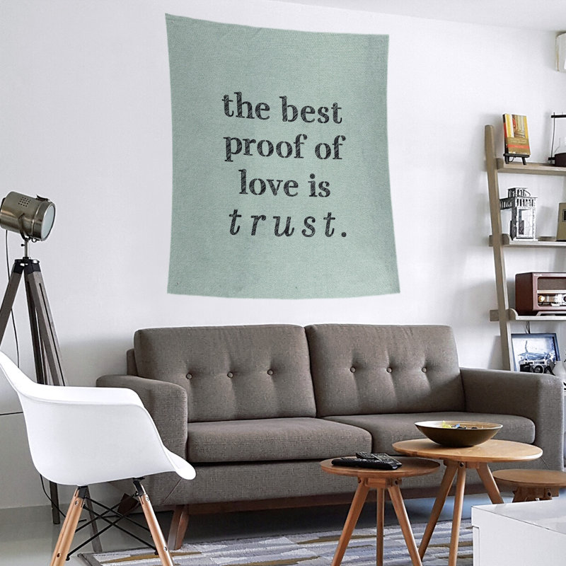 Polyester Tapestry, 80" H x 68" W, Green/Black