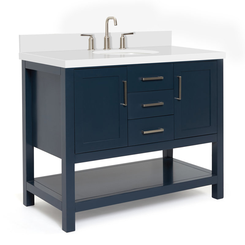 Bayhill 43'' W Single Vanity, Midnight Blue