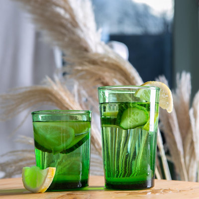 12pc Meknes Recycled Drinking Glassware Set - By Nicola Spring