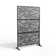 Helary 6.5 ft. H x 4 ft. W Metal Privacy Screen with Leave Pattern
