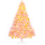 Arbre de Noël 6 pi de hauteur avec 1000 pointes de branches et 250 pointes d'ornement séduisant blanc chaud rose de 6 pieds, plante attrayante