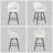 Swivel Upholstered Counter Stool with Curved Back and Metal Frame (Set of 4)-859573964-859573967