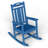 Outdoor Patio HDPE Rocking Adirondack Chair-930783616