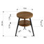Table de bout ronde avec 3 pieds et 2 niveaux de rangement-527450032