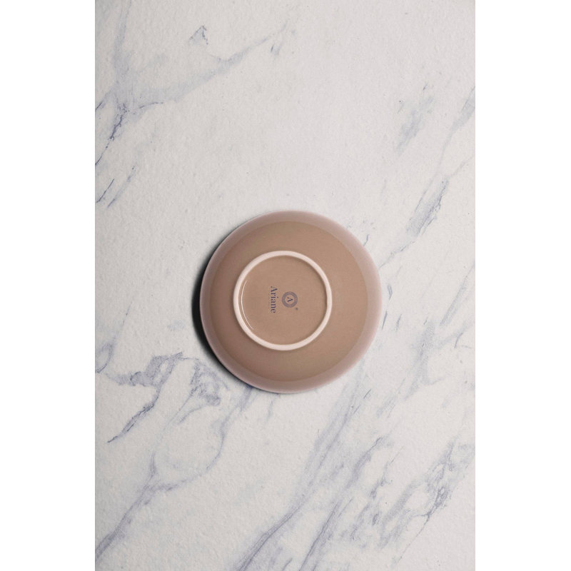 Bol en porcelaine SPLASH BEIGE | Bol non empilable Vital Coupe, | Va au micro-ondes et au lave-vaisselle, 6,3 x 6,3 x 2 po