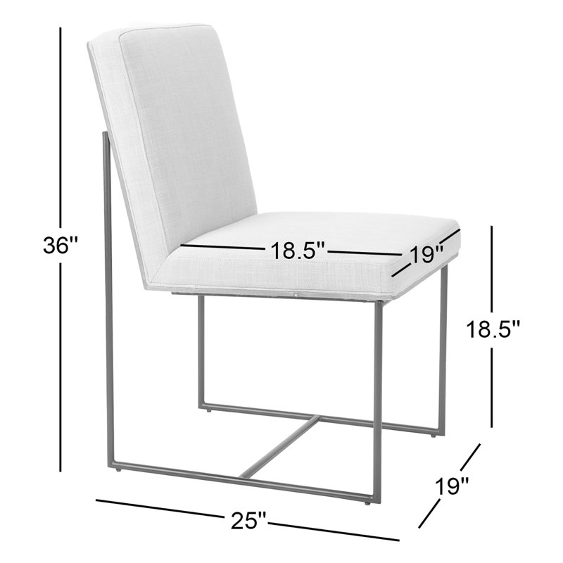 Chaise parsons rembourrée Sidney