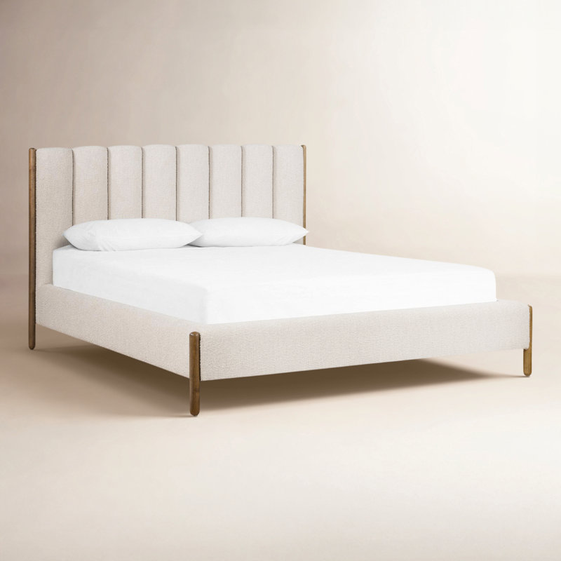 Desinae Upholstered Platform Bed, Queen