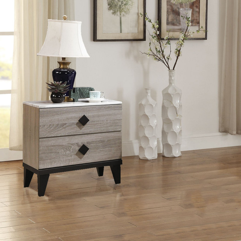 Nightstand (Rustic Accents), Light Brown