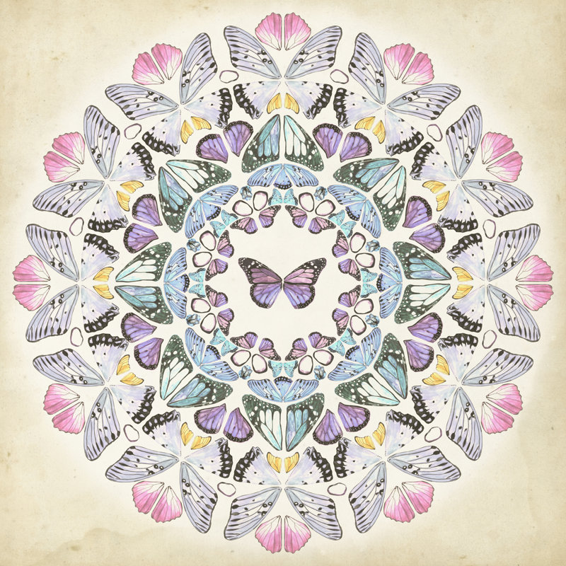 Prosperity Mandala I by Melissa Wang - Wrapped Canvas Painting, 30cm H x 30cm W
