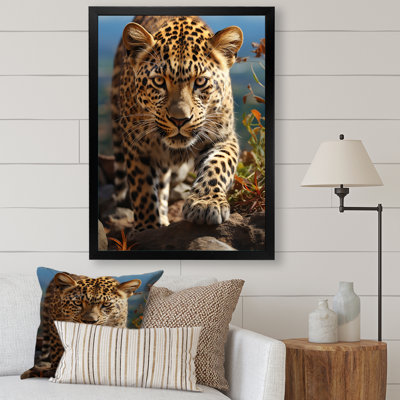 «Moffit African Leopard Portrait II», reproduction sur toile