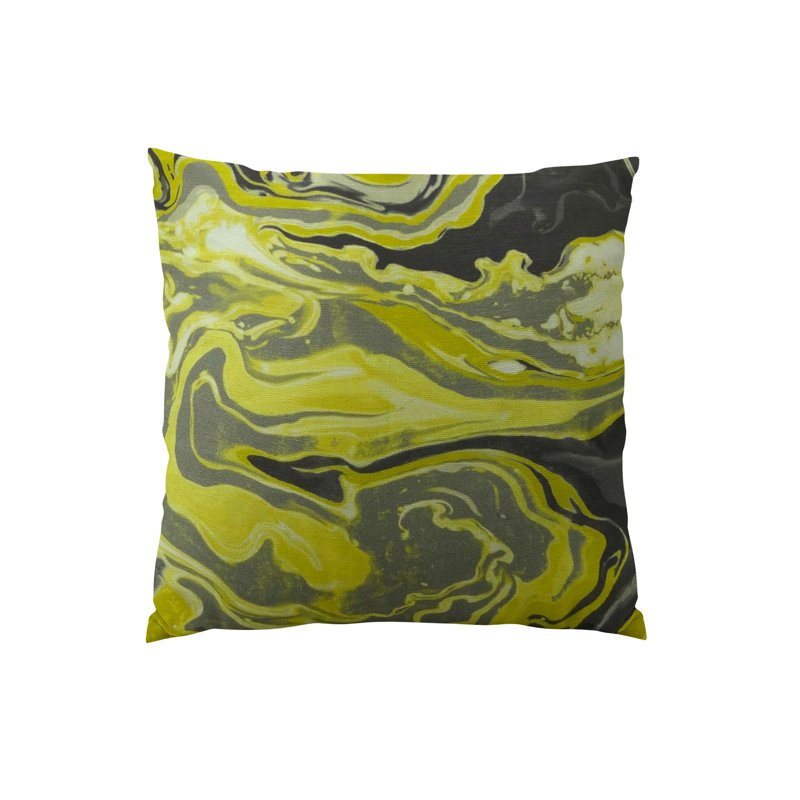 Coussin lombaire fait main medici marble ink, H 20 po x l 36 po