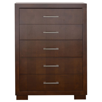 Bernida 5-drawer Bedroom Chest Cappuccino