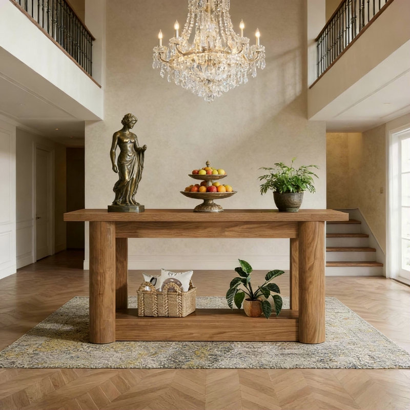 Entryway Table,2-Tier Console Table,Sofa Table