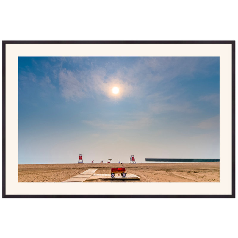 Red Wagon Print by Ted Glasoe
