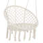 Chaise hamac en macramé balançoire, hamac suspendu en corde de coton pour la détente et le confort intérieur et extérieur