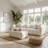 Cavaco Biscuit Tufted Chenille Modular Sofa