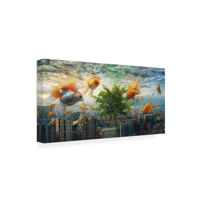 Art sur toile par Andrew Kow, H 12 po x l 24 po