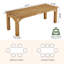 Table de salle à manger 78,74 po