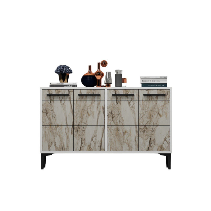 Odessa Unfinished TV Stand for TVs up to 50", White