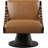Quinton Vegan Leather Swivel Accent Chair-90995856-90995870