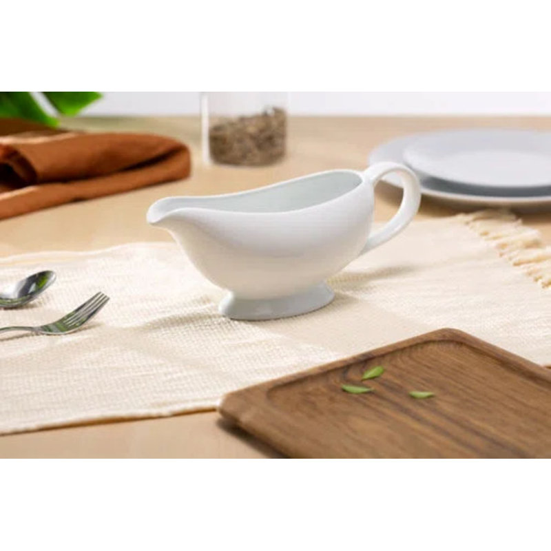 Saucière avec cuillère Kook, blanc, 21 oz