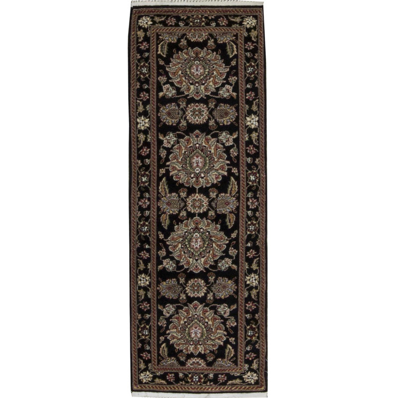 Hand-Knotted High-Quality Beige Runner