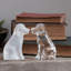 Handmade Glass Dog Figurine