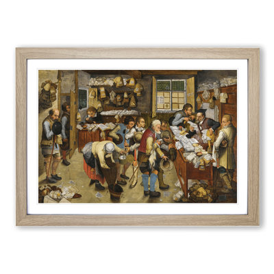 The Country Brawl by Pieter Bruegel the Elder - Picture Frame Painting on MDF