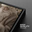 «Neutral Toned Christmas Trio with Santa, Books and Deer Art», reproduction d'art sur toile encadrée 3 pièces-120667431-120667433