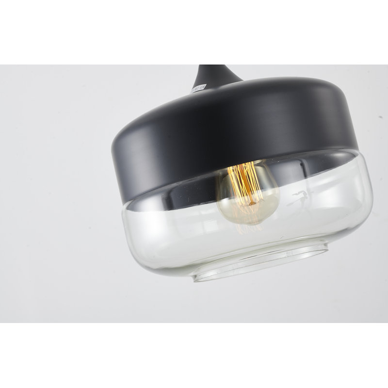 Modern 1 Light Glass Shade Pendant