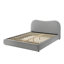 Magnifique lit pour grand lit 1pc avec design incurvé et velours brun-1793134734-1793134735