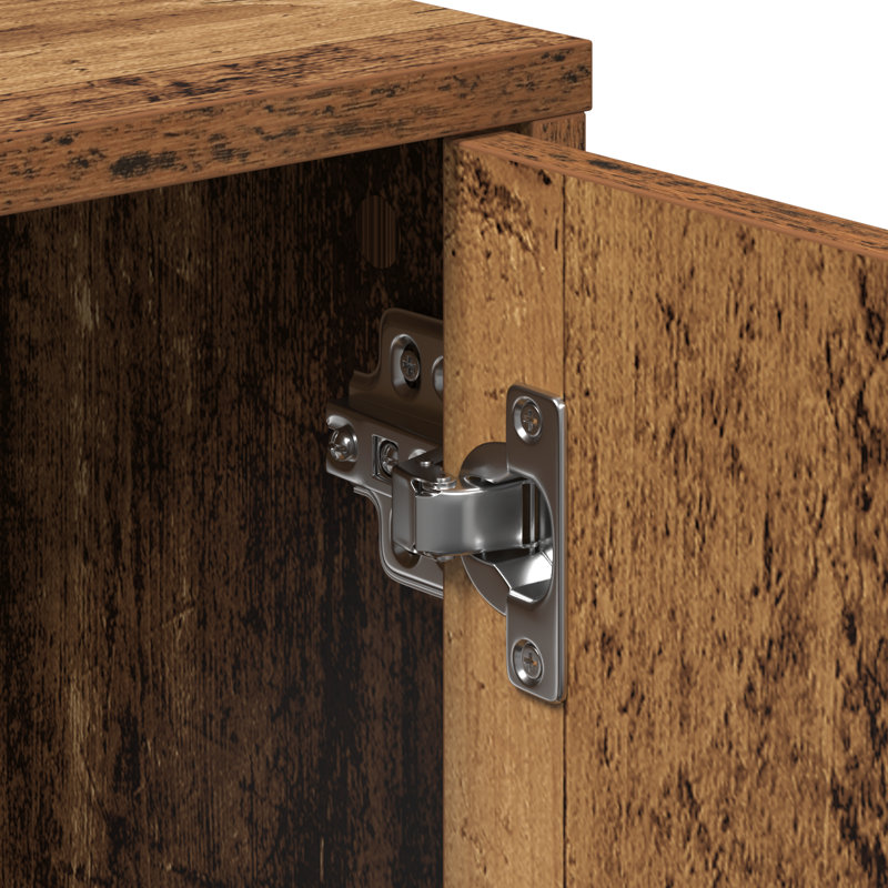 Highboard 2 Pcs 60 X 31 X 70 Cm Engineered Wood, Old Wood