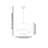 Elegant Beige Metal Chandelier, 25.6 x 25.6 x 25.6 inches | Fabric Cap (Height: 7.9 inches) | CE Certified, E27 Socket (Max 60W) | Perfect for Dining Room, Living Room, or Entryway – Stylish & Functional Lighting-1978302901