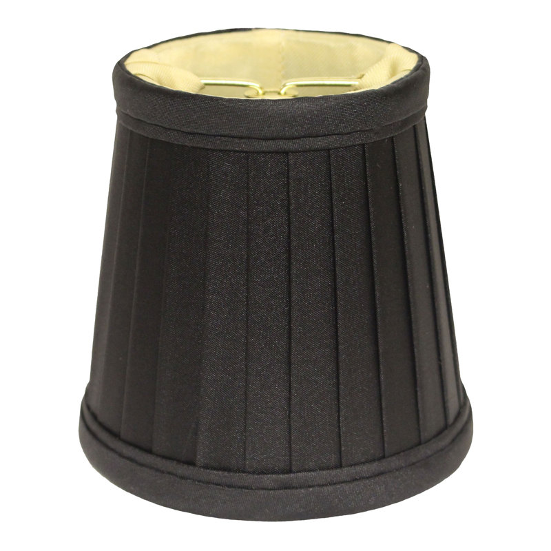 Ensemble de 6 abat-jour en soie 6 ", Noir, noir, noir, noir