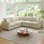 Canapé modulaire Cloud Couch, canapé modulaire convertible à siège profond pour le salon, canapé modulaire rembourré en duvet moelleux moderne