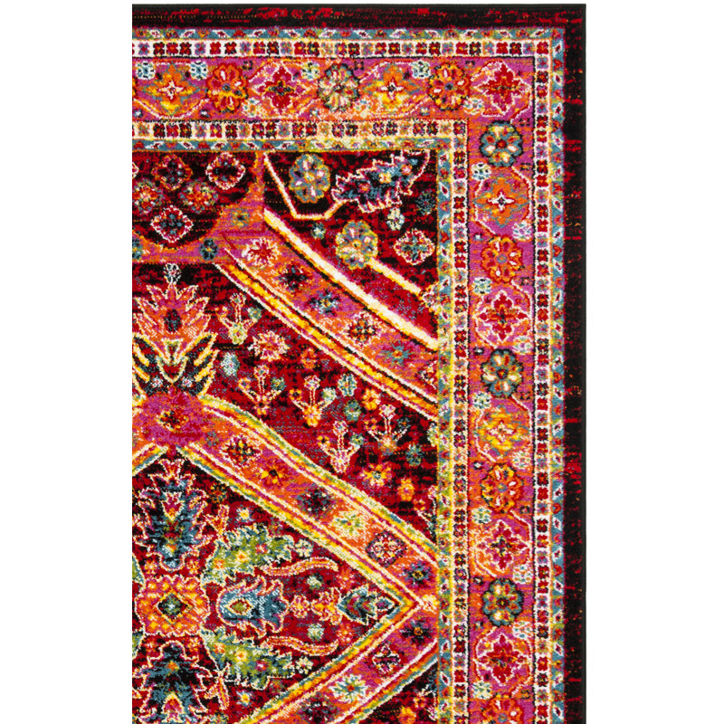 Tapis performance oriental Donnitta, Tapis de couloir 2 pi 3 po x 8 pi